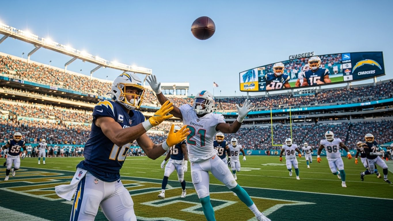 Chargers vs Miami Dolphins match player stats