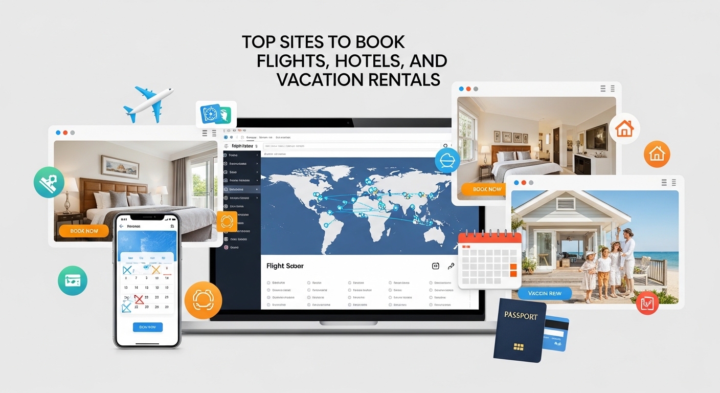 Top Sites to Book Flights, Hotels, and Vacation Rentals