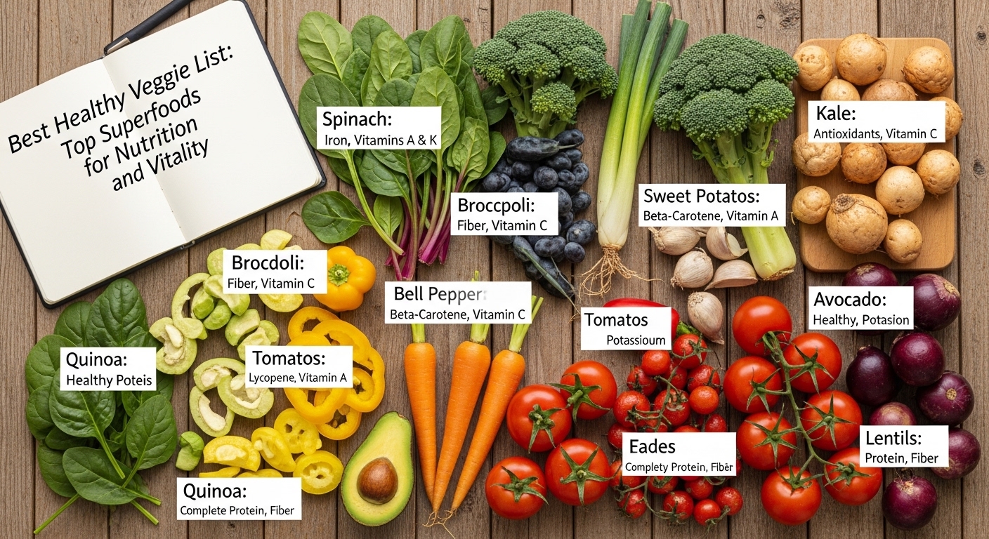 Best Healthy Veggie List Top Superfoods for Nutrition and Vitality